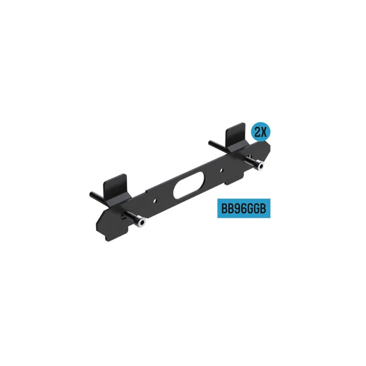 BB96GGB – ARC LIGHTING Warning Light Mount, For Grille Mount Type GB Black Stainless Steel With 2 Front Bracket/ 4 Ba...